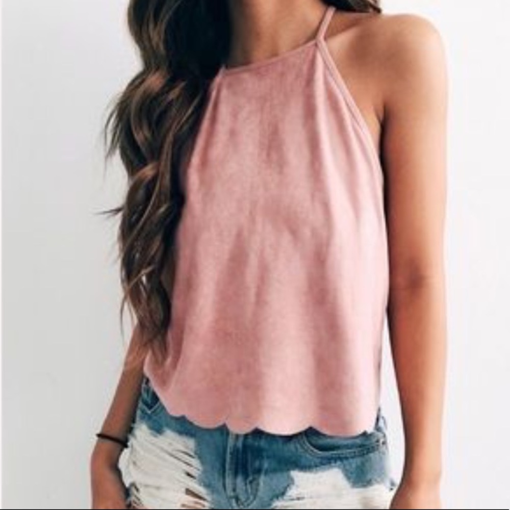 3/$15 blush suede top from Stargaze jewelry - Picture 1 of 4